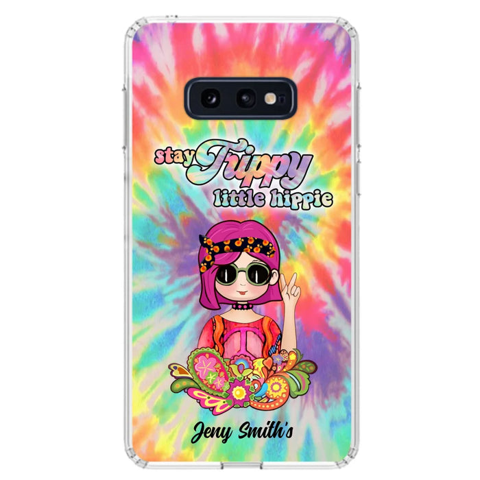 Personalized Hippie Phone Case - Stay Trippy Little Hippie - Case Phone For iPhone And Samsung