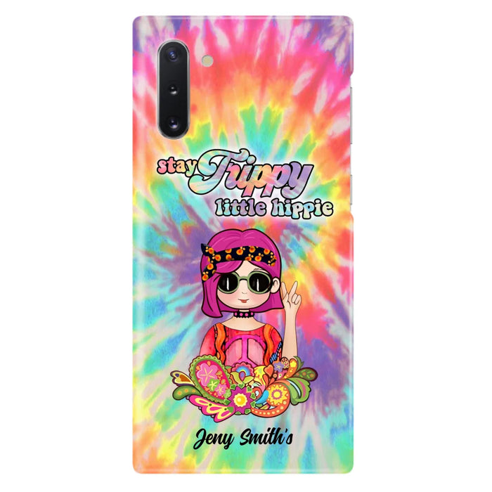 Personalized Hippie Phone Case - Stay Trippy Little Hippie - Case Phone For iPhone And Samsung