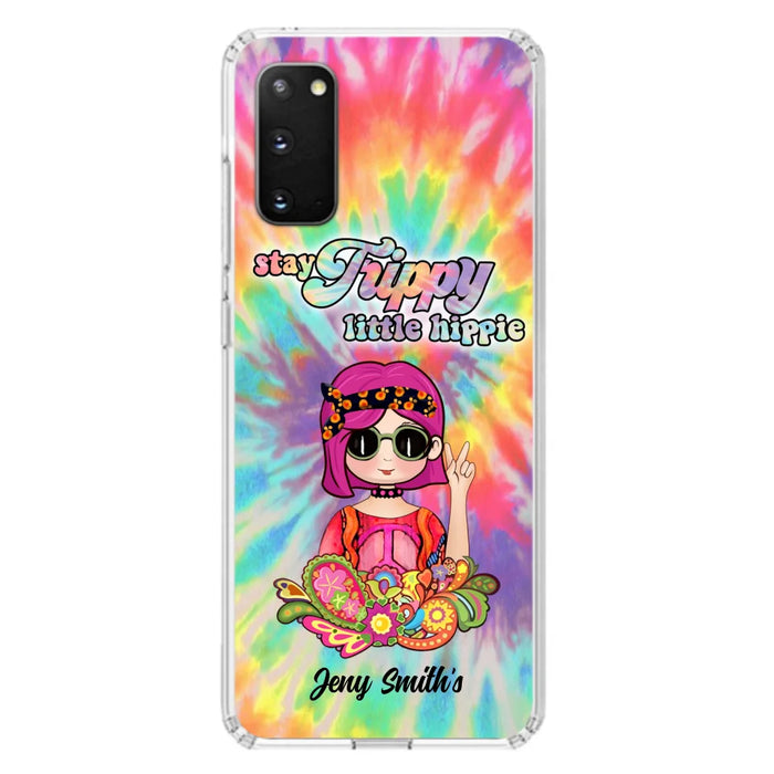 Personalized Hippie Phone Case - Stay Trippy Little Hippie - Case Phone For iPhone And Samsung