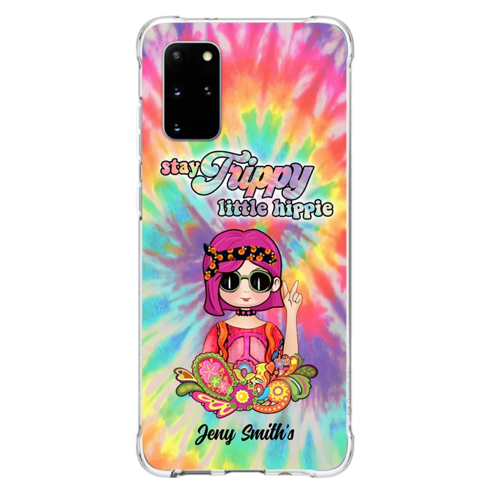 Personalized Hippie Phone Case - Stay Trippy Little Hippie - Case Phone For iPhone And Samsung