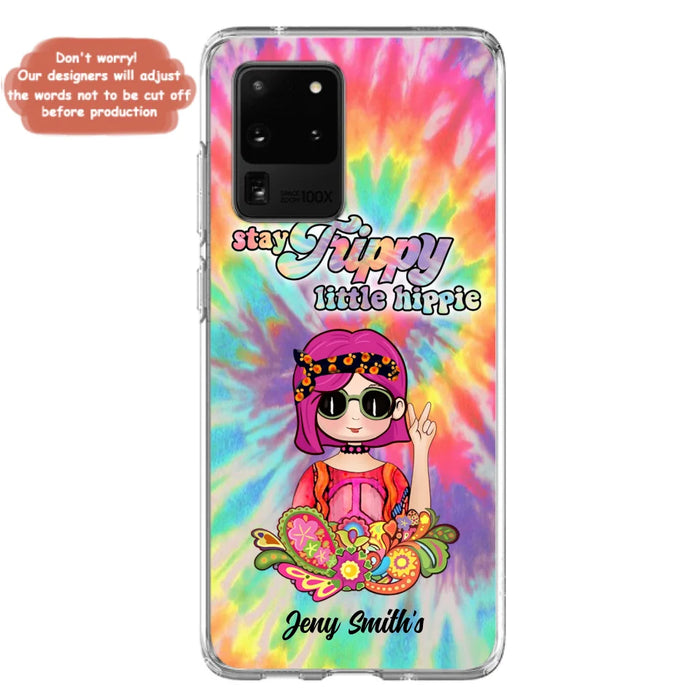 Personalized Hippie Phone Case - Stay Trippy Little Hippie - Case Phone For iPhone And Samsung