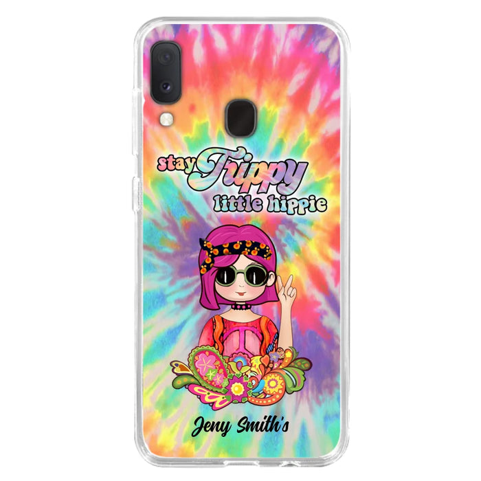 Personalized Hippie Phone Case - Stay Trippy Little Hippie - Case Phone For iPhone And Samsung