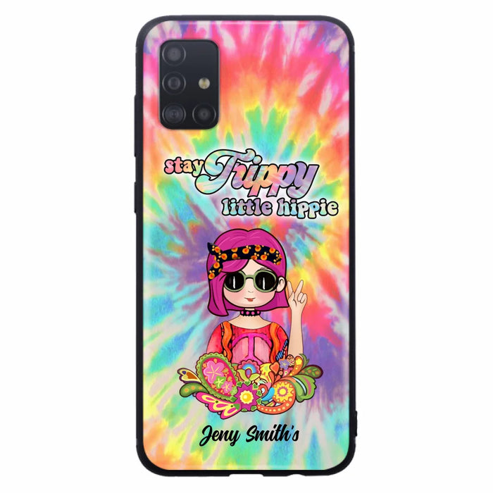 Personalized Hippie Phone Case - Stay Trippy Little Hippie - Case Phone For iPhone And Samsung