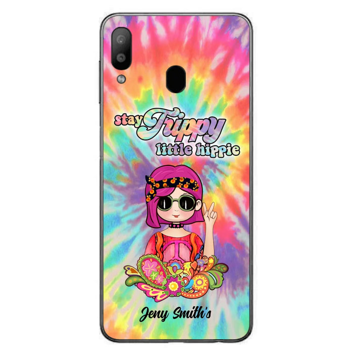 Personalized Hippie Phone Case - Stay Trippy Little Hippie - Case Phone For iPhone And Samsung