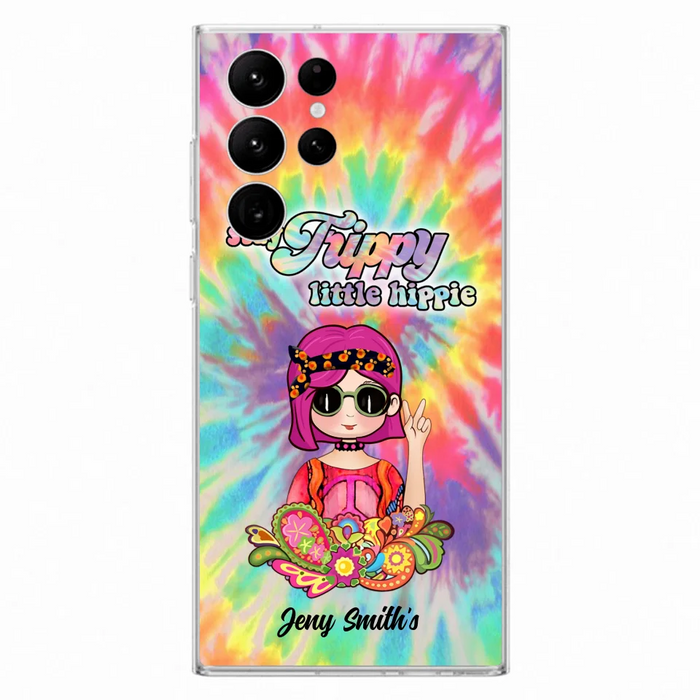 Personalized Hippie Phone Case - Stay Trippy Little Hippie - Case Phone For iPhone And Samsung