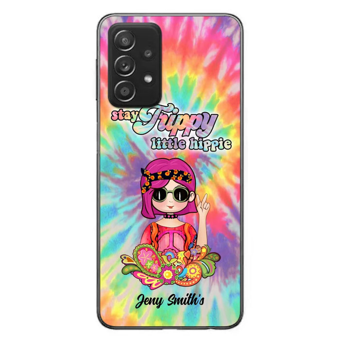 Personalized Hippie Phone Case - Stay Trippy Little Hippie - Case Phone For iPhone And Samsung