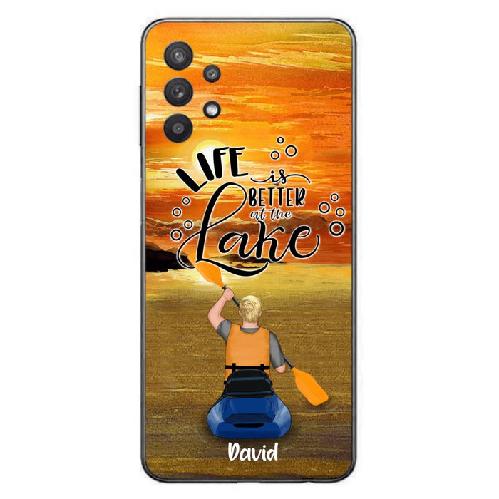 Personalized Kayak Phone Case - Man/ Woman/ Couple - Life Is Better At The Lake - Phone Case For iPhone And Samsung - FKUJGV