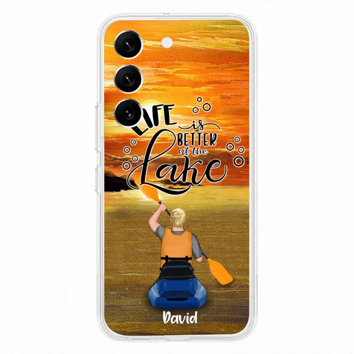 Personalized Kayak Phone Case - Man/ Woman/ Couple - Life Is Better At The Lake - Phone Case For iPhone And Samsung - FKUJGV