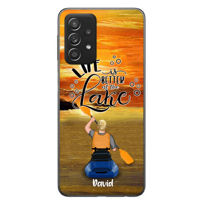 Personalized Kayak Phone Case - Man/ Woman/ Couple - Life Is Better At The Lake - Phone Case For iPhone And Samsung - FKUJGV