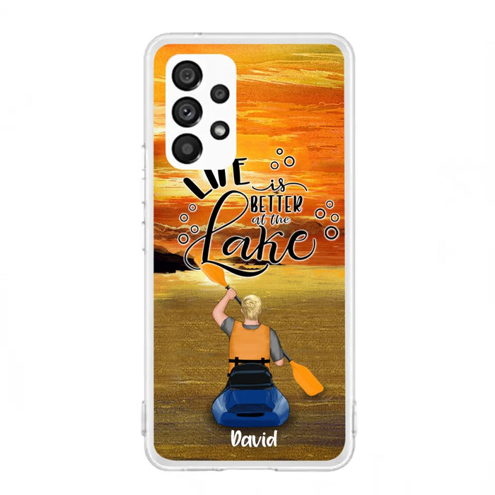 Personalized Kayak Phone Case - Man/ Woman/ Couple - Life Is Better At The Lake - Phone Case For iPhone And Samsung - FKUJGV