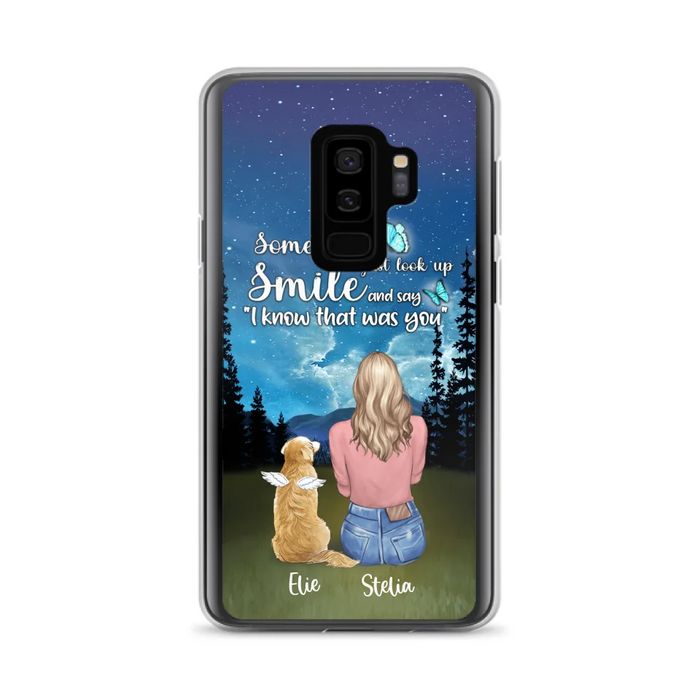 Custom Personalized Lost Pet Mom Phone Case - Girl With Upto 4 Pets - Phone Case For iPhone and Samsung - PU2YLV