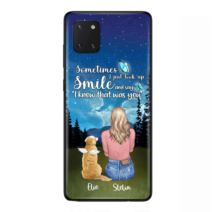 Custom Personalized Lost Pet Mom Phone Case - Girl With Upto 4 Pets - Phone Case For iPhone and Samsung - PU2YLV