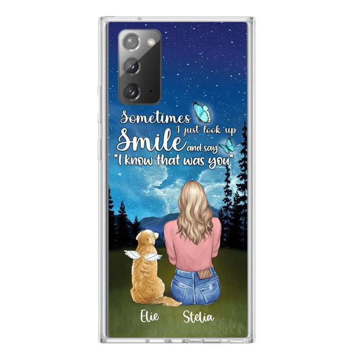 Custom Personalized Lost Pet Mom Phone Case - Girl With Upto 4 Pets - Phone Case For iPhone and Samsung - PU2YLV