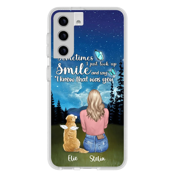 Custom Personalized Lost Pet Mom Phone Case - Girl With Upto 4 Pets - Phone Case For iPhone and Samsung - PU2YLV