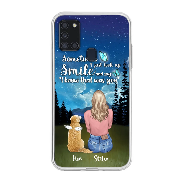 Custom Personalized Lost Pet Mom Phone Case - Girl With Upto 4 Pets - Phone Case For iPhone and Samsung - PU2YLV