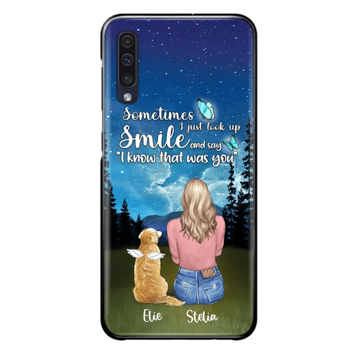 Custom Personalized Lost Pet Mom Phone Case - Girl With Upto 4 Pets - Phone Case For iPhone and Samsung - PU2YLV