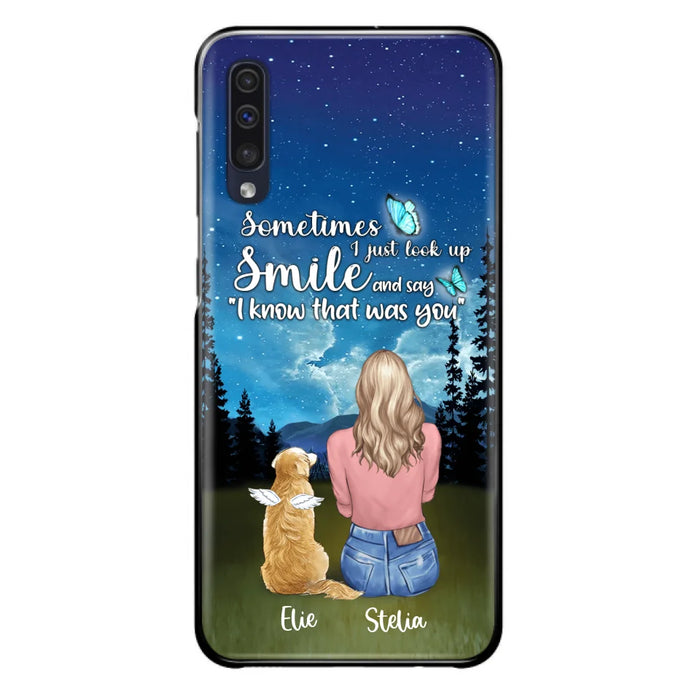 Custom Personalized Lost Pet Mom Phone Case - Girl With Upto 4 Pets - Phone Case For iPhone and Samsung - PU2YLV