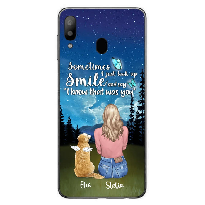 Custom Personalized Lost Pet Mom Phone Case - Girl With Upto 4 Pets - Phone Case For iPhone and Samsung - PU2YLV