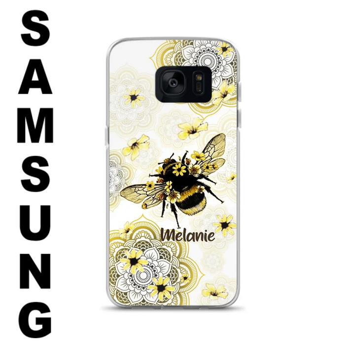 Custom Personalized Bee Phone Case - Upto 5 Bees - Gift For Bee Lovers