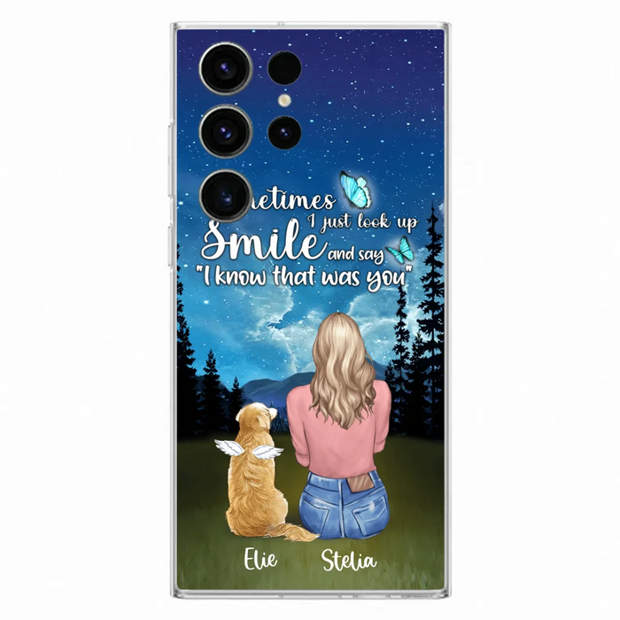 Custom Personalized Lost Pet Mom Phone Case - Girl With Upto 4 Pets - Phone Case For iPhone and Samsung - PU2YLV