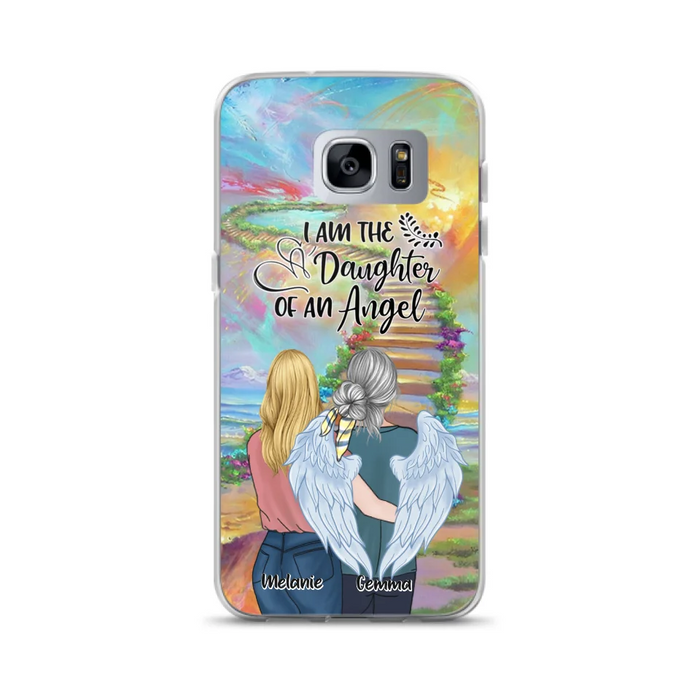 Custom Personalized Mom In The Heaven Phone Case - Mom And Daughter - Best Memorial Gift - Phone Case For iPhone And Samsung