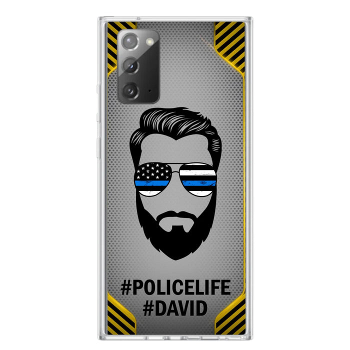 Custom Personalized Policelife Phone Case - Best Gift for Dads - For iPhone And Samsung - NTQYR8