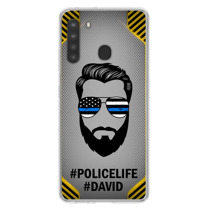 Custom Personalized Policelife Phone Case - Best Gift for Dads - For iPhone And Samsung - NTQYR8