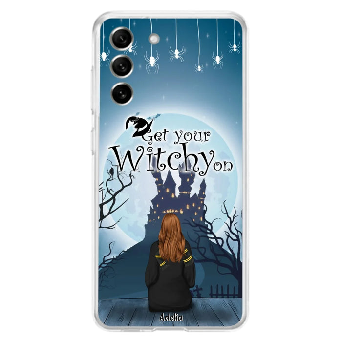 Custom Personalized Witch Phone Case - Upto 4 Witches - Best Gift For Friends - Get Your Witchy on - Case For iPhone And Samsung