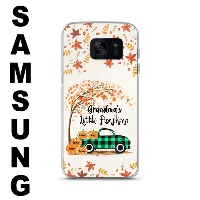 Custom Personalized Autumn Grandma's Pumpkins Phone Case - Gift For Grandma - Grandma's Little Pumpkins - Case For iPhone And Samsung