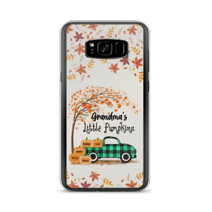 Custom Personalized Autumn Grandma's Pumpkins Phone Case - Gift For Grandma - Grandma's Little Pumpkins - Case For iPhone And Samsung