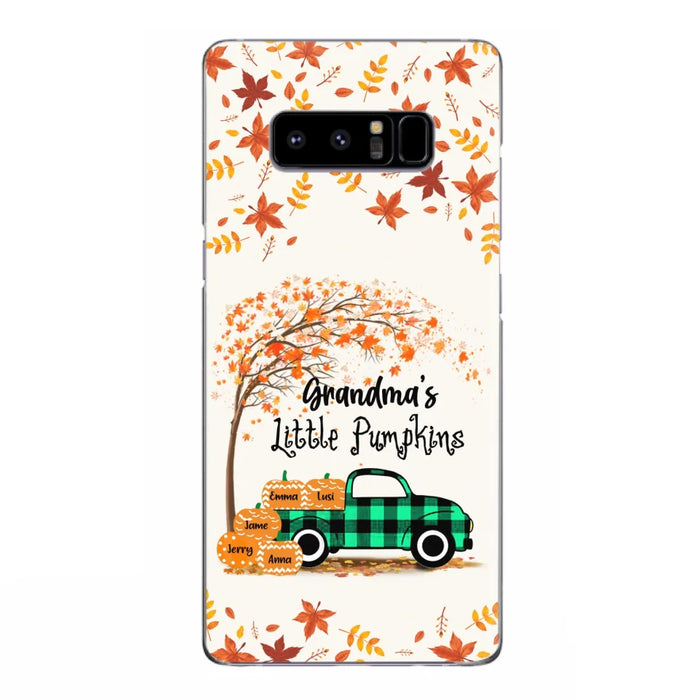 Custom Personalized Autumn Grandma's Pumpkins Phone Case - Gift For Grandma - Grandma's Little Pumpkins - Case For iPhone And Samsung