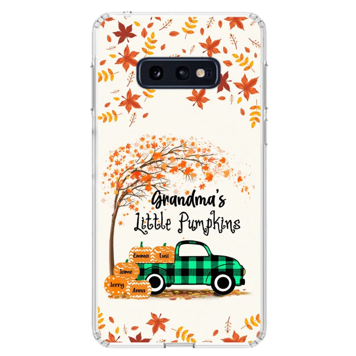 Custom Personalized Autumn Grandma's Pumpkins Phone Case - Gift For Grandma - Grandma's Little Pumpkins - Case For iPhone And Samsung