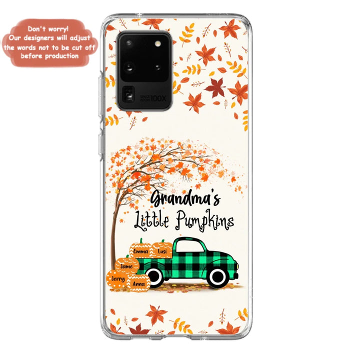 Custom Personalized Autumn Grandma's Pumpkins Phone Case - Gift For Grandma - Grandma's Little Pumpkins - Case For iPhone And Samsung