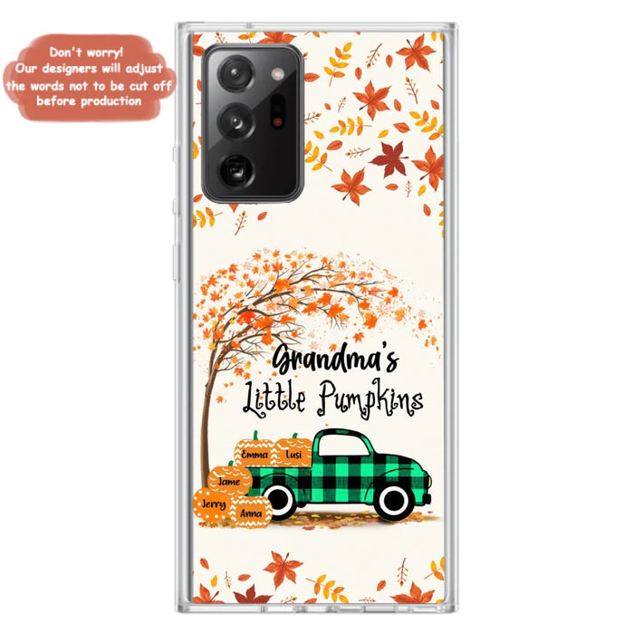 Custom Personalized Autumn Grandma's Pumpkins Phone Case - Gift For Grandma - Grandma's Little Pumpkins - Case For iPhone And Samsung