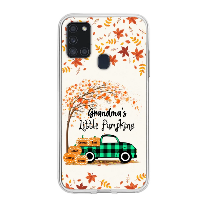 Custom Personalized Autumn Grandma's Pumpkins Phone Case - Gift For Grandma - Grandma's Little Pumpkins - Case For iPhone And Samsung