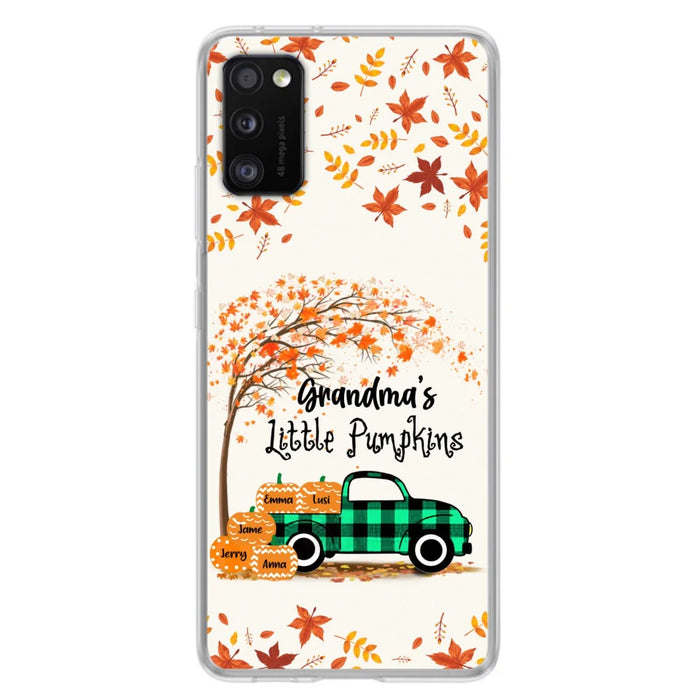 Custom Personalized Autumn Grandma's Pumpkins Phone Case - Gift For Grandma - Grandma's Little Pumpkins - Case For iPhone And Samsung