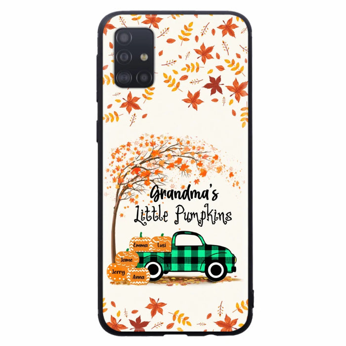 Custom Personalized Autumn Grandma's Pumpkins Phone Case - Gift For Grandma - Grandma's Little Pumpkins - Case For iPhone And Samsung