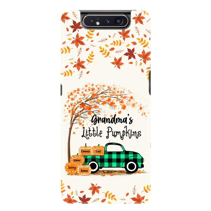 Custom Personalized Autumn Grandma's Pumpkins Phone Case - Gift For Grandma - Grandma's Little Pumpkins - Case For iPhone And Samsung