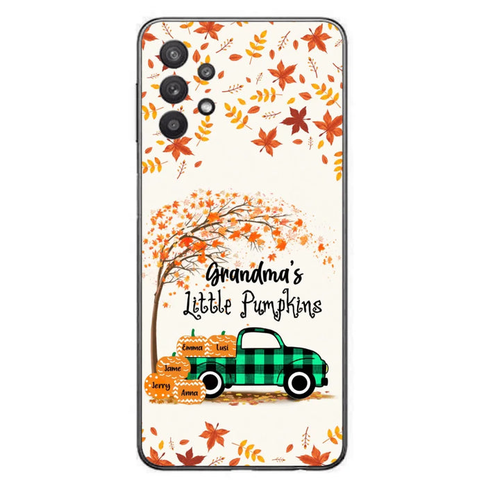 Custom Personalized Autumn Grandma's Pumpkins Phone Case - Gift For Grandma - Grandma's Little Pumpkins - Case For iPhone And Samsung