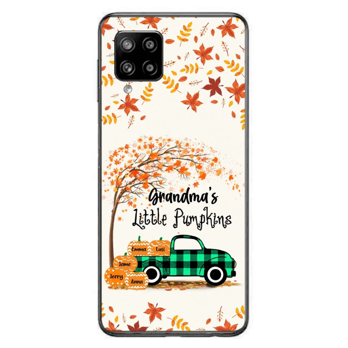 Custom Personalized Autumn Grandma's Pumpkins Phone Case - Gift For Grandma - Grandma's Little Pumpkins - Case For iPhone And Samsung