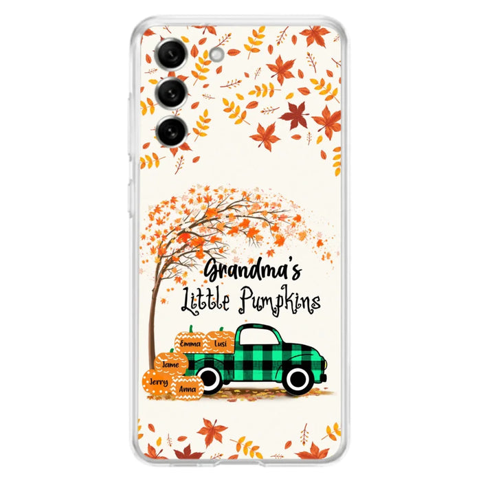 Custom Personalized Autumn Grandma's Pumpkins Phone Case - Gift For Grandma - Grandma's Little Pumpkins - Case For iPhone And Samsung