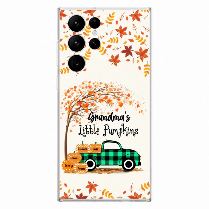 Custom Personalized Autumn Grandma's Pumpkins Phone Case - Gift For Grandma - Grandma's Little Pumpkins - Case For iPhone And Samsung