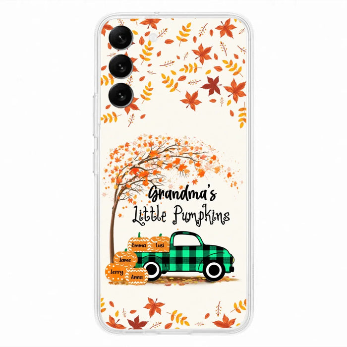 Custom Personalized Autumn Grandma's Pumpkins Phone Case - Gift For Grandma - Grandma's Little Pumpkins - Case For iPhone And Samsung