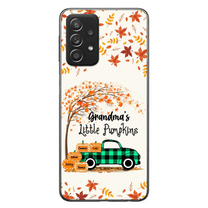 Custom Personalized Autumn Grandma's Pumpkins Phone Case - Gift For Grandma - Grandma's Little Pumpkins - Case For iPhone And Samsung