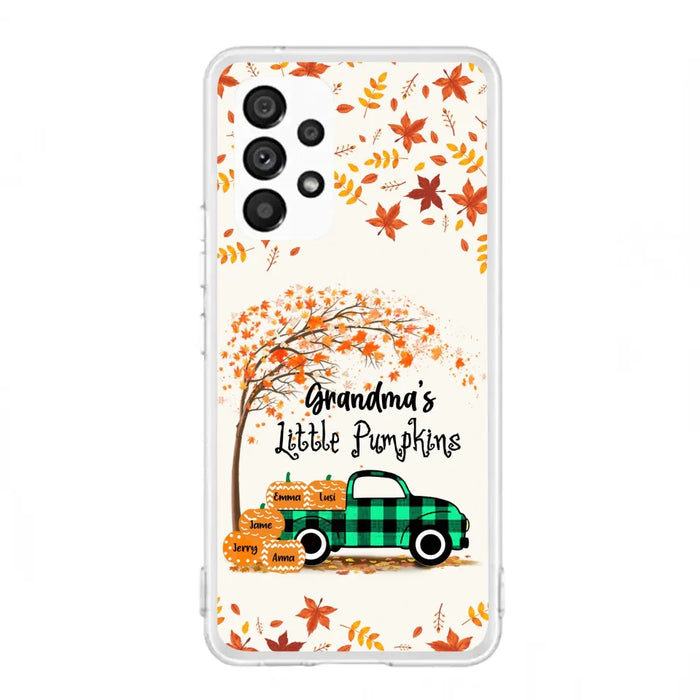 Custom Personalized Autumn Grandma's Pumpkins Phone Case - Gift For Grandma - Grandma's Little Pumpkins - Case For iPhone And Samsung