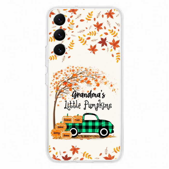 Custom Personalized Autumn Grandma's Pumpkins Phone Case - Gift For Grandma - Grandma's Little Pumpkins - Case For iPhone And Samsung