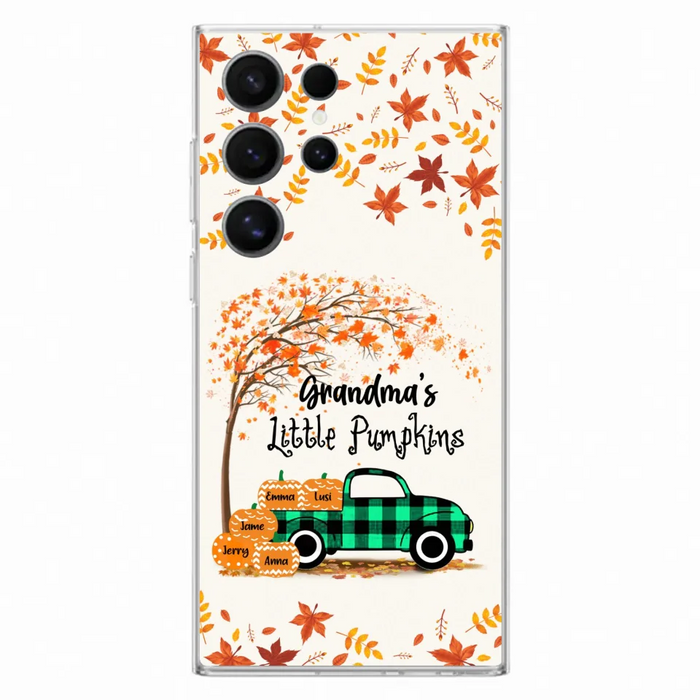 Custom Personalized Autumn Grandma's Pumpkins Phone Case - Gift For Grandma - Grandma's Little Pumpkins - Case For iPhone And Samsung