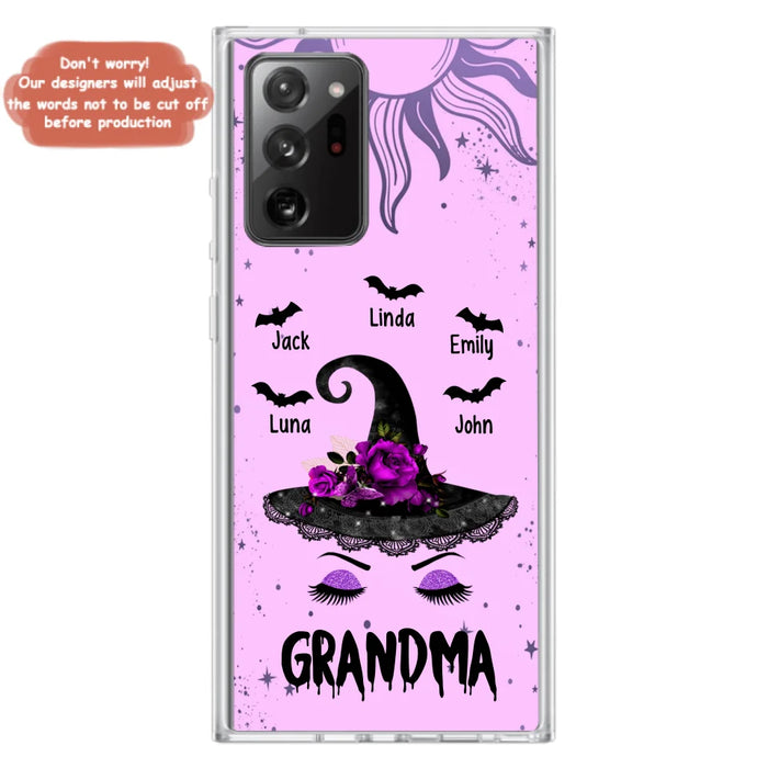 Personalized Grandma Witch Phone Case -
Upto 5 Kid's Name - Best Gift For Grandma- Grandma,Gigi,Nana,Mama,Gigi