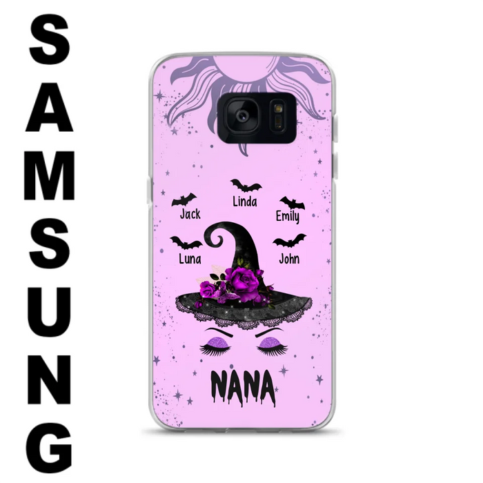 Personalized Mother Witch Phone Case - Upto 5 Kid's - Best Gift For Mother -Grandma,Gigi,Nana,Mama,Gigi