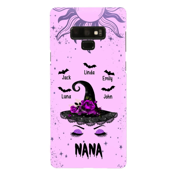 Personalized Mother Witch Phone Case - Upto 5 Kid's - Best Gift For Mother -Grandma,Gigi,Nana,Mama,Gigi